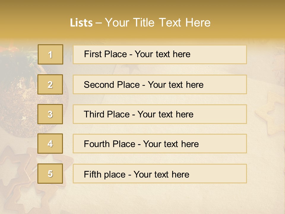 Retro Bell Greeting PowerPoint Template