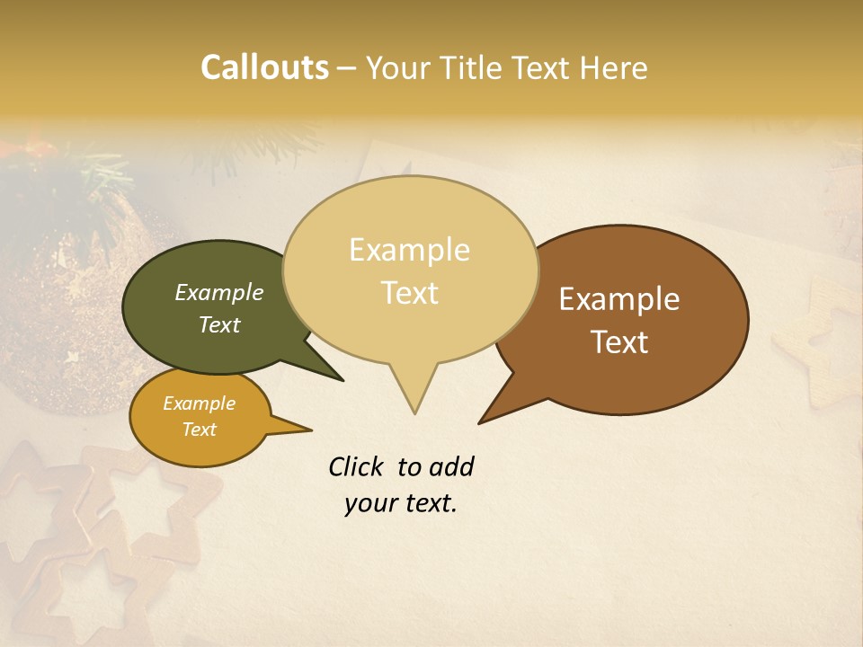 Retro Bell Greeting PowerPoint Template