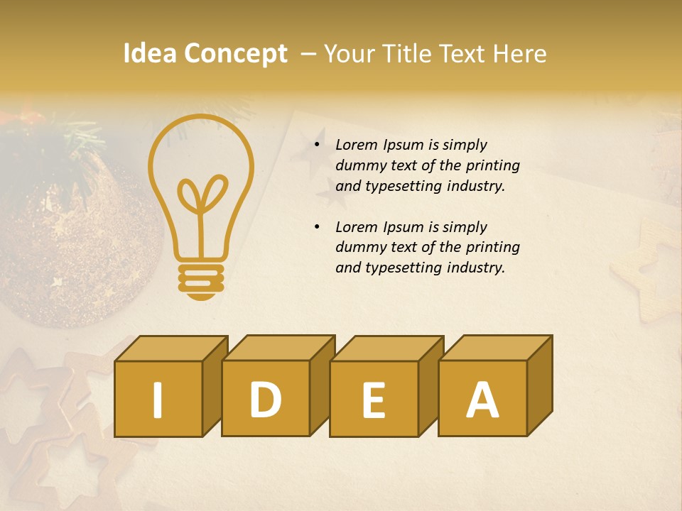 Retro Bell Greeting PowerPoint Template