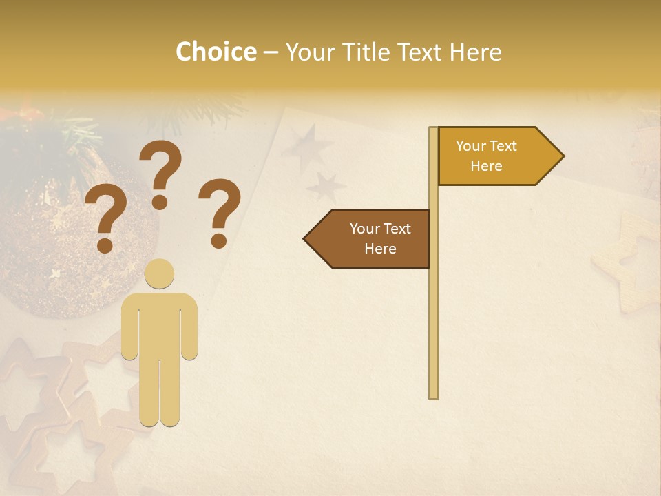 Retro Bell Greeting PowerPoint Template