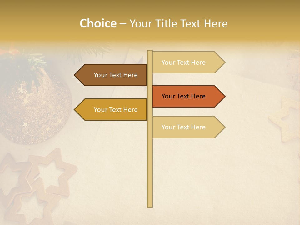 Retro Bell Greeting PowerPoint Template