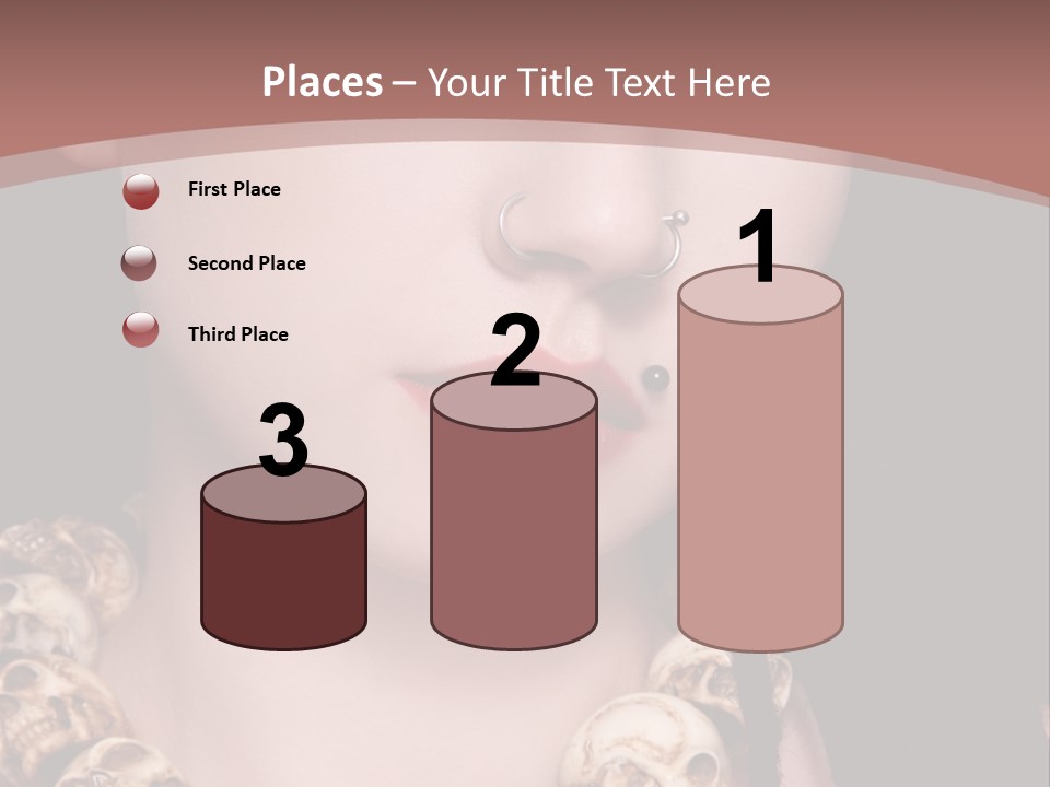 Pierced Woman PowerPoint Template