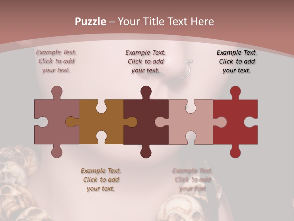 Pierced Woman PowerPoint Template