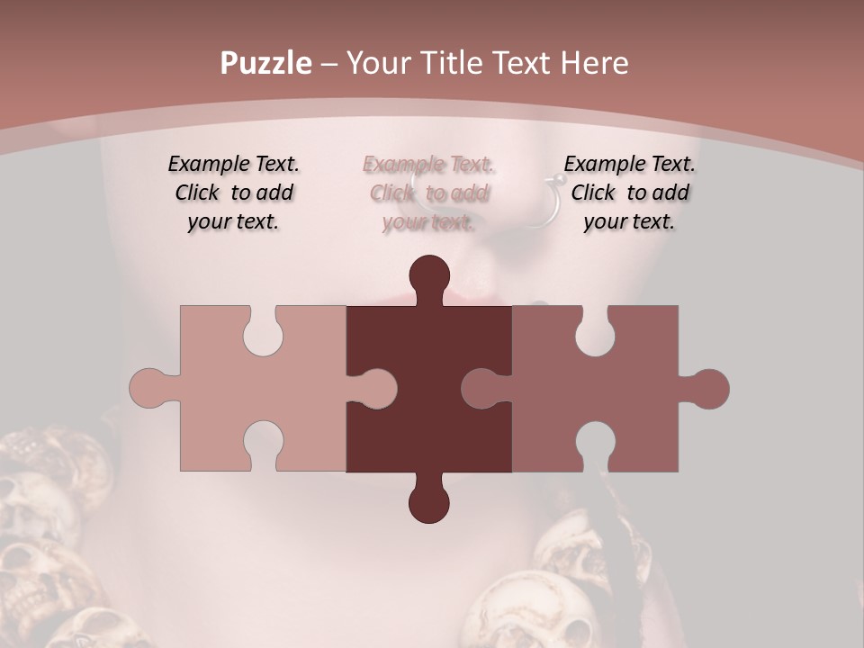 Pierced Woman PowerPoint Template