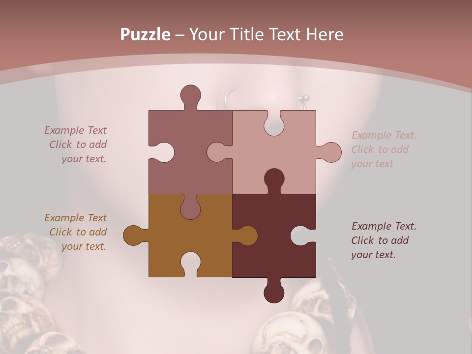 Pierced Woman PowerPoint Template