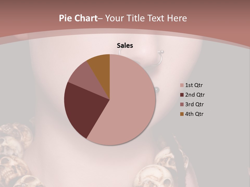 Pierced Woman PowerPoint Template