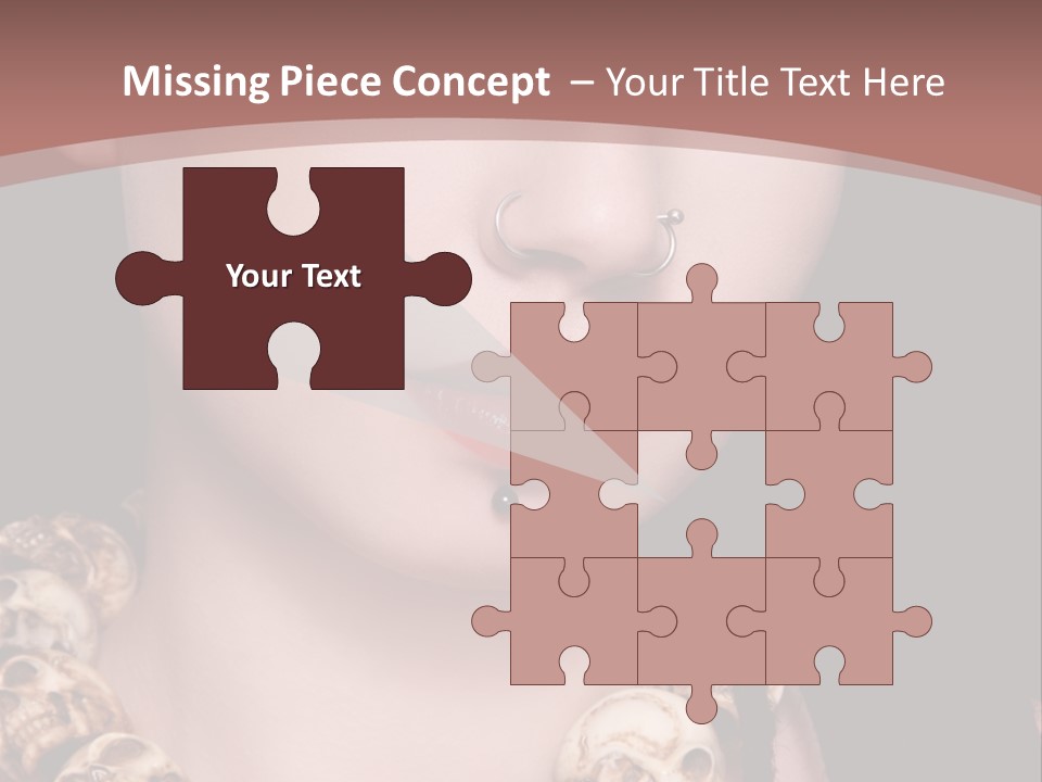 Pierced Woman PowerPoint Template