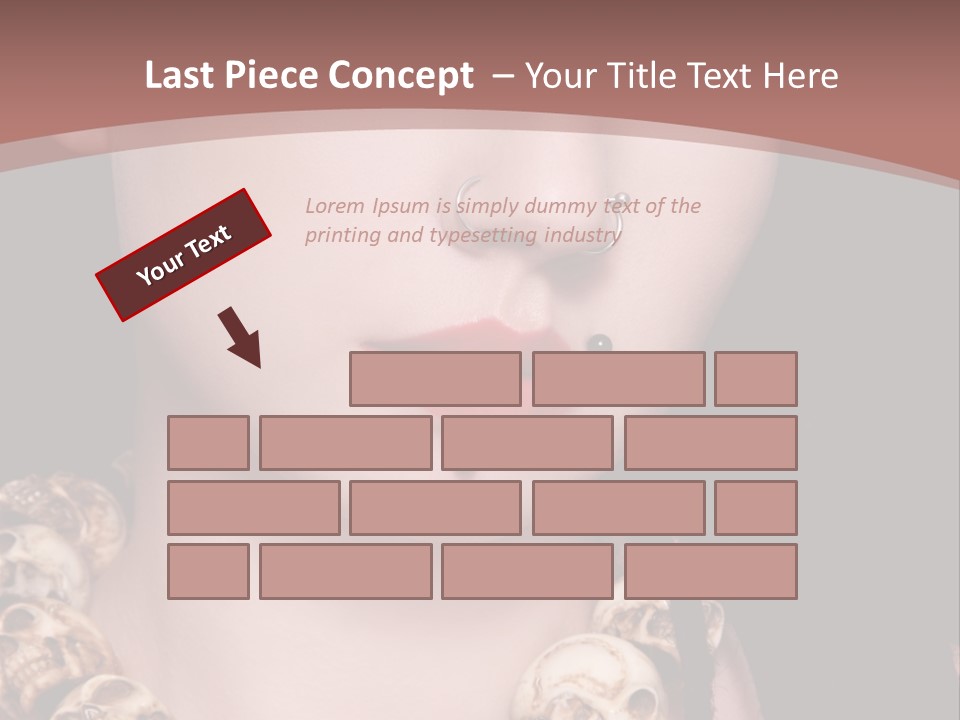 Pierced Woman PowerPoint Template