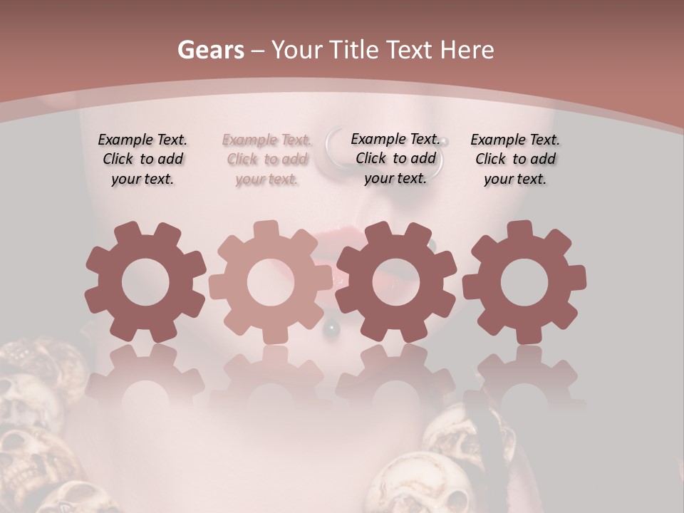 Pierced Woman PowerPoint Template