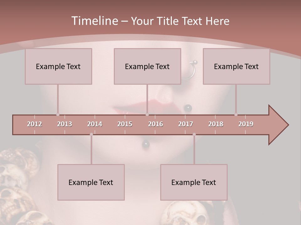 Pierced Woman PowerPoint Template