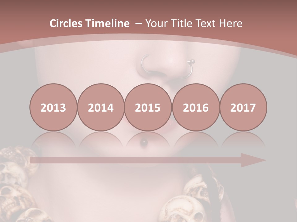 Pierced Woman PowerPoint Template