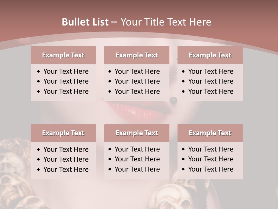 Pierced Woman PowerPoint Template