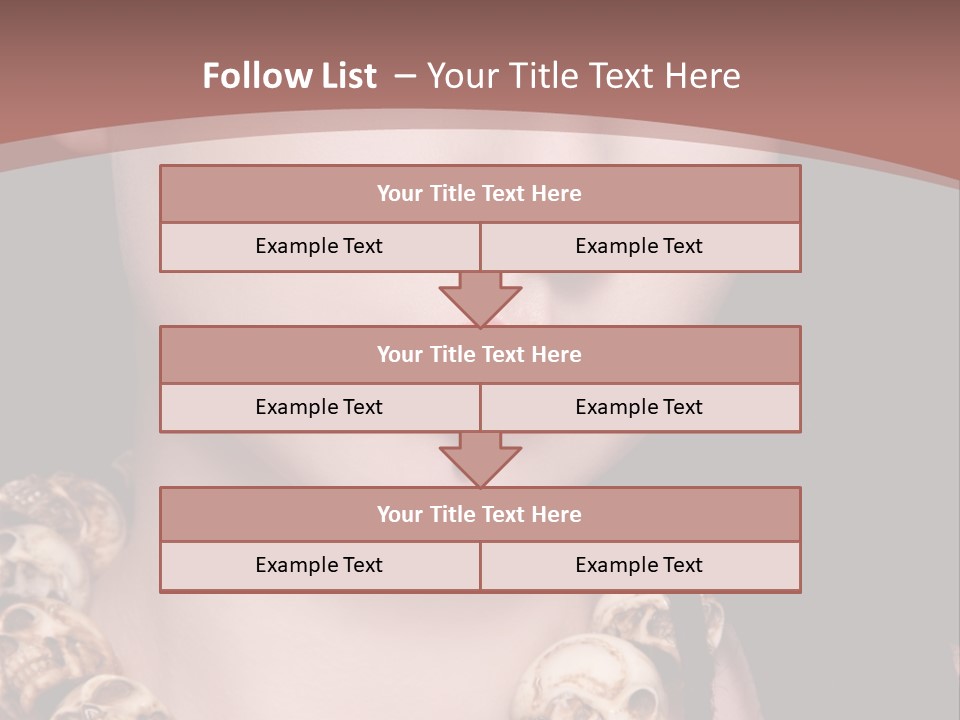 Pierced Woman PowerPoint Template