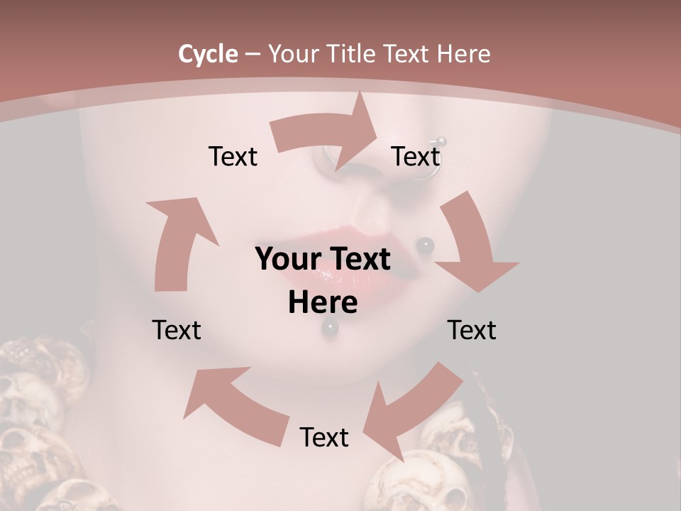 Pierced Woman PowerPoint Template