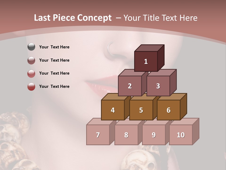 Pierced Woman PowerPoint Template