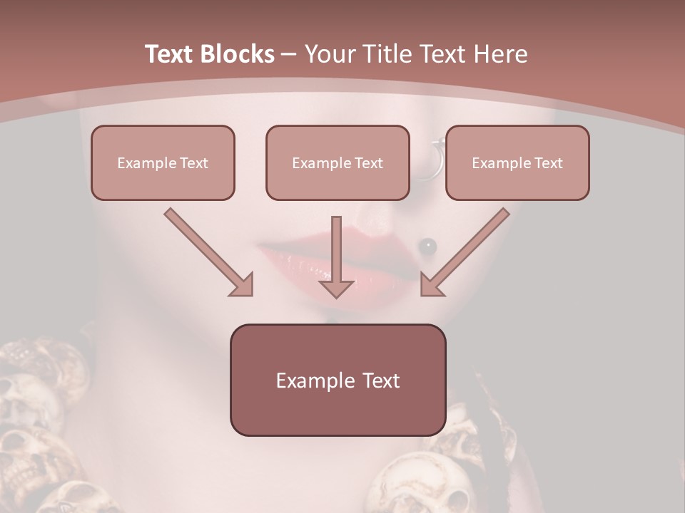 Pierced Woman PowerPoint Template