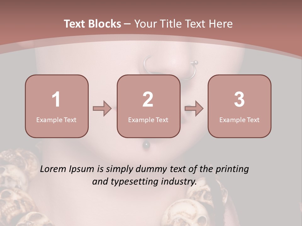 Pierced Woman PowerPoint Template