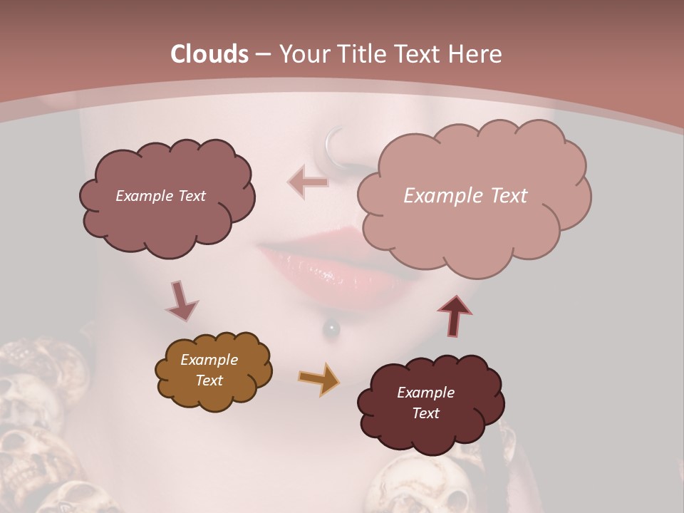 Pierced Woman PowerPoint Template