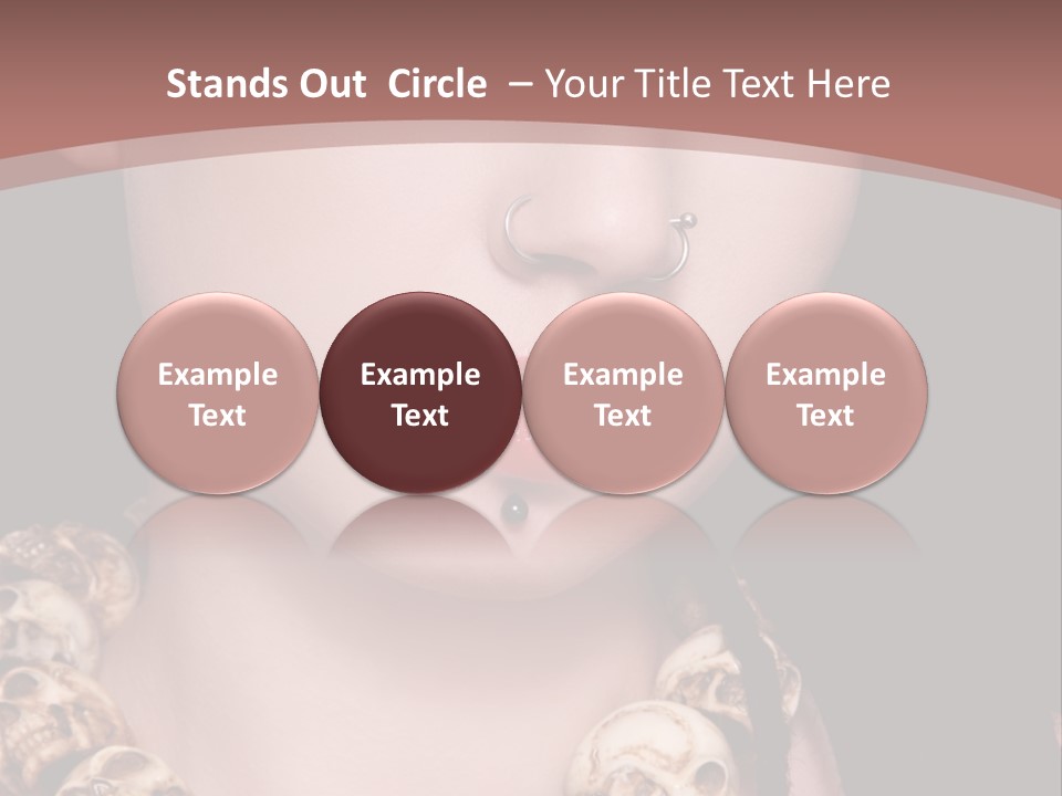 Pierced Woman PowerPoint Template