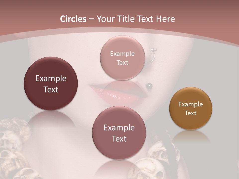 Pierced Woman PowerPoint Template