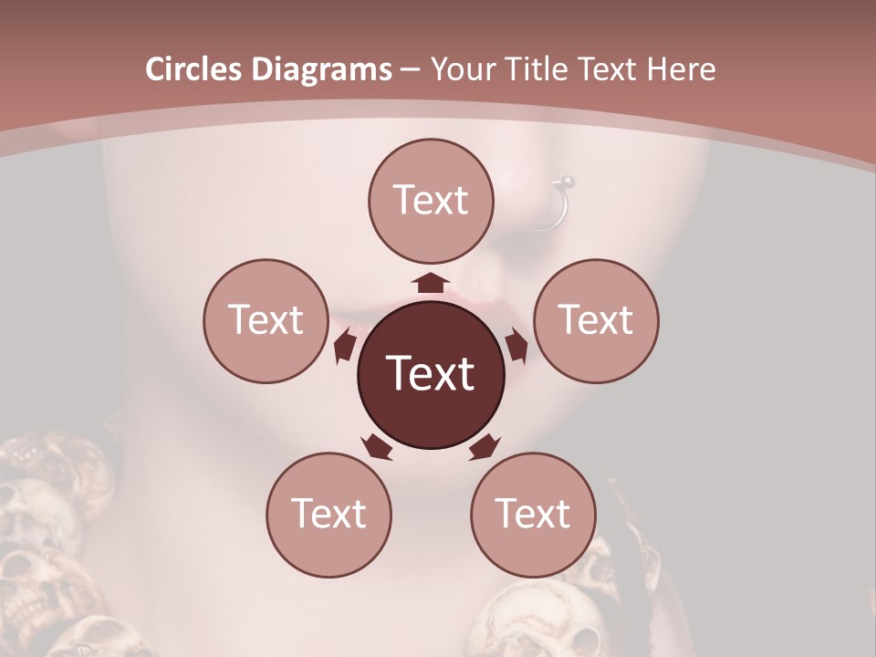 Pierced Woman PowerPoint Template