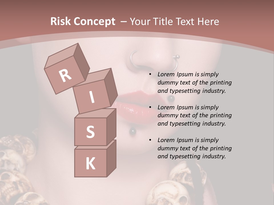 Pierced Woman PowerPoint Template