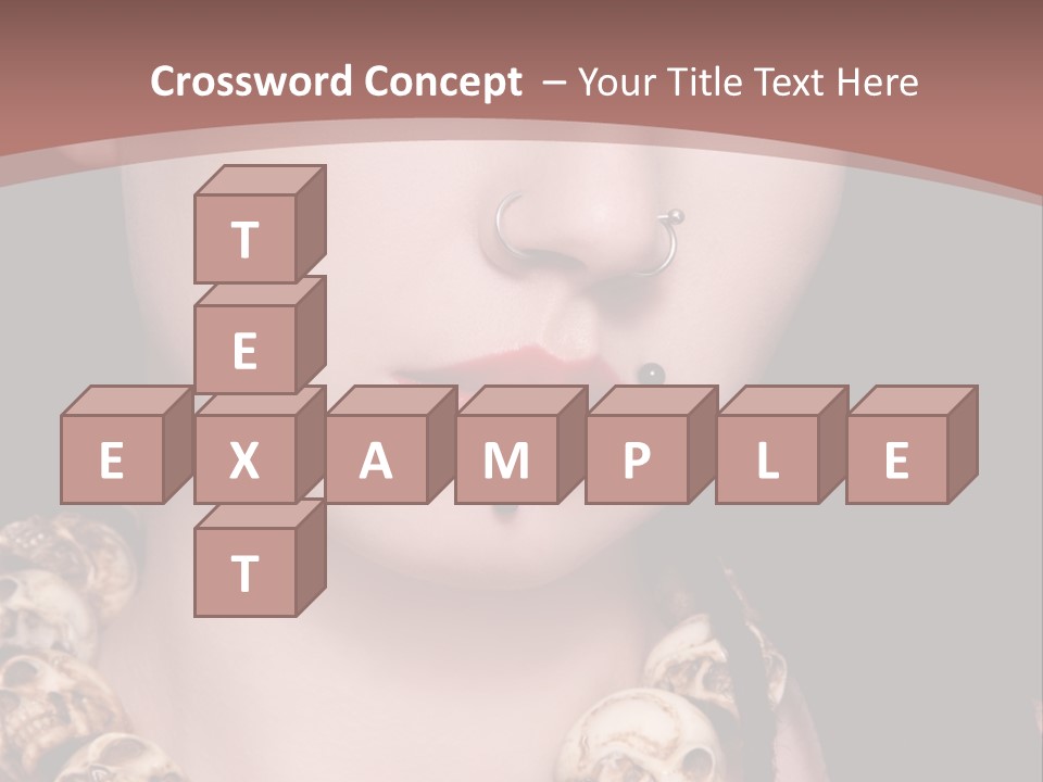 Pierced Woman PowerPoint Template