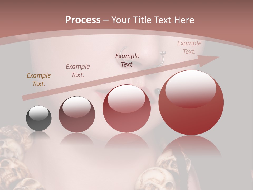 Pierced Woman PowerPoint Template