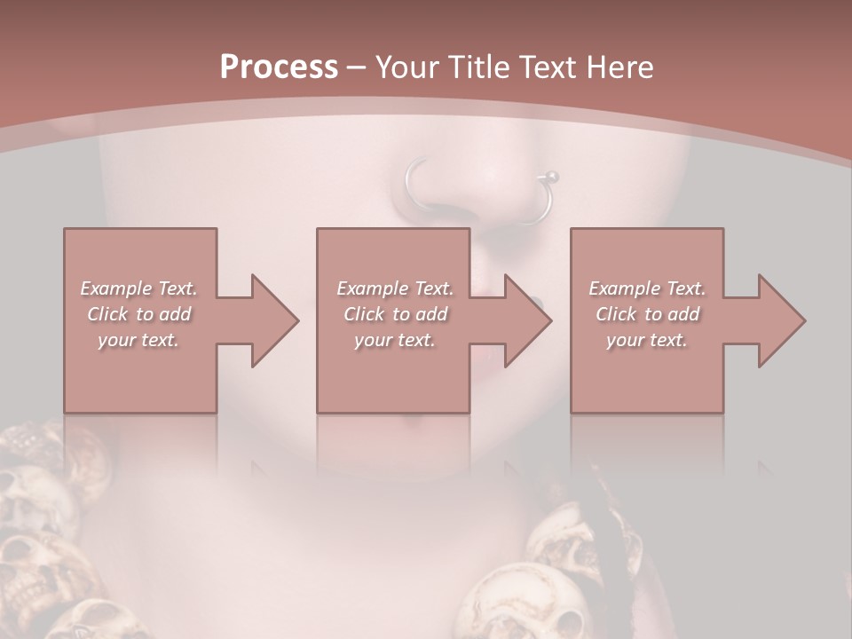 Pierced Woman PowerPoint Template