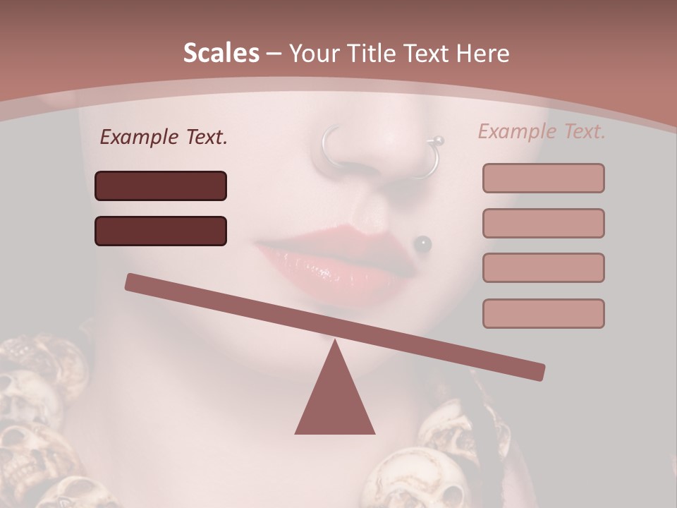 Pierced Woman PowerPoint Template