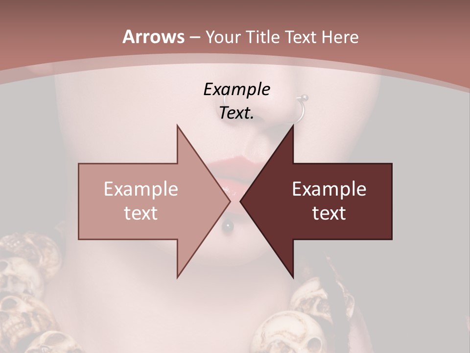 Pierced Woman PowerPoint Template