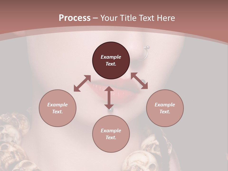 Pierced Woman PowerPoint Template