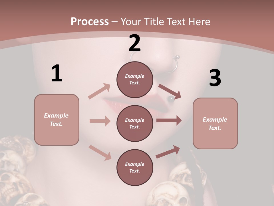 Pierced Woman PowerPoint Template