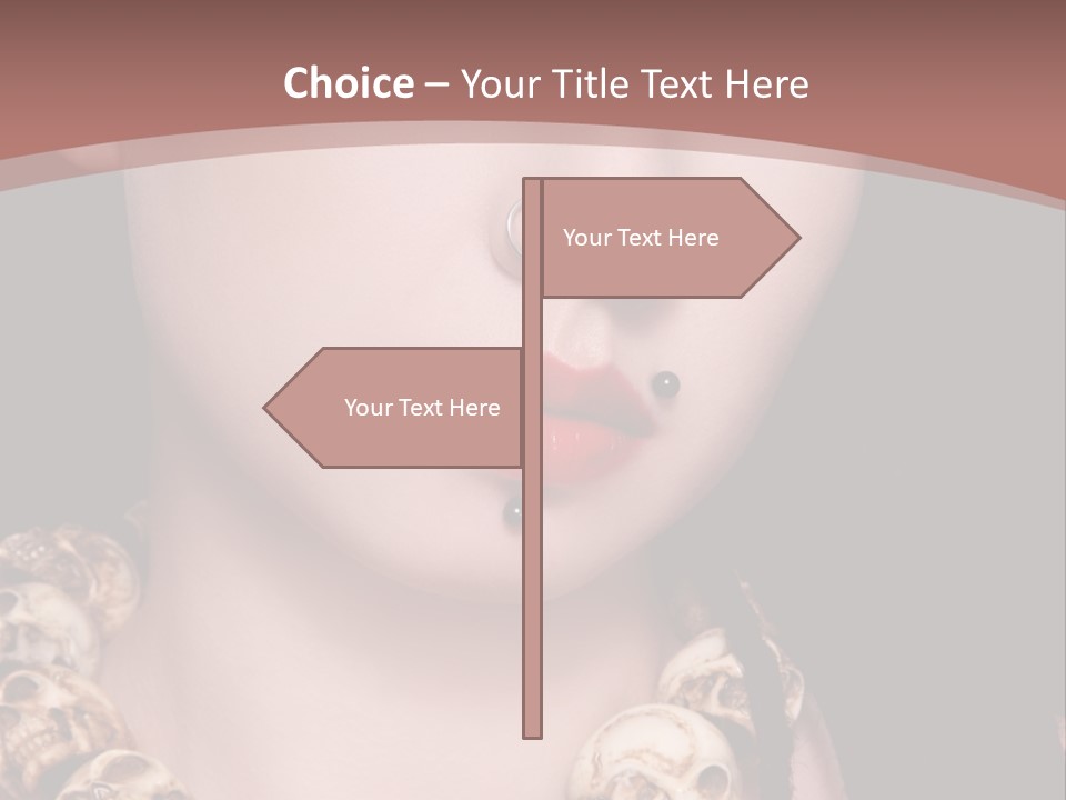 Pierced Woman PowerPoint Template