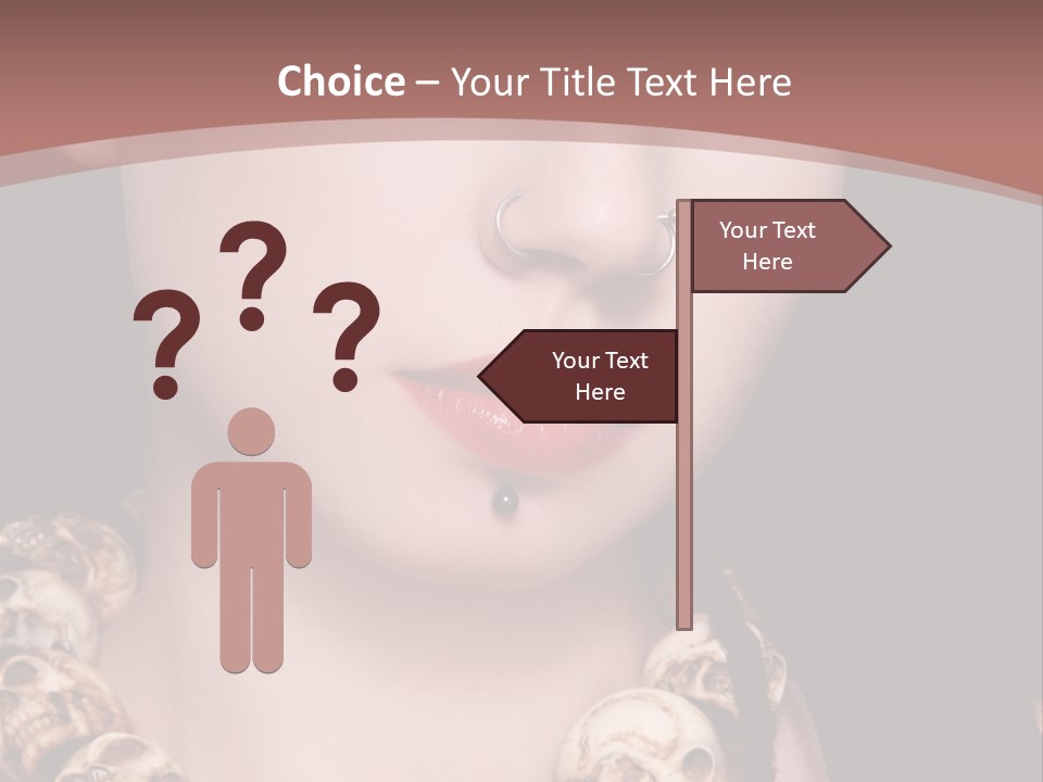 Pierced Woman PowerPoint Template