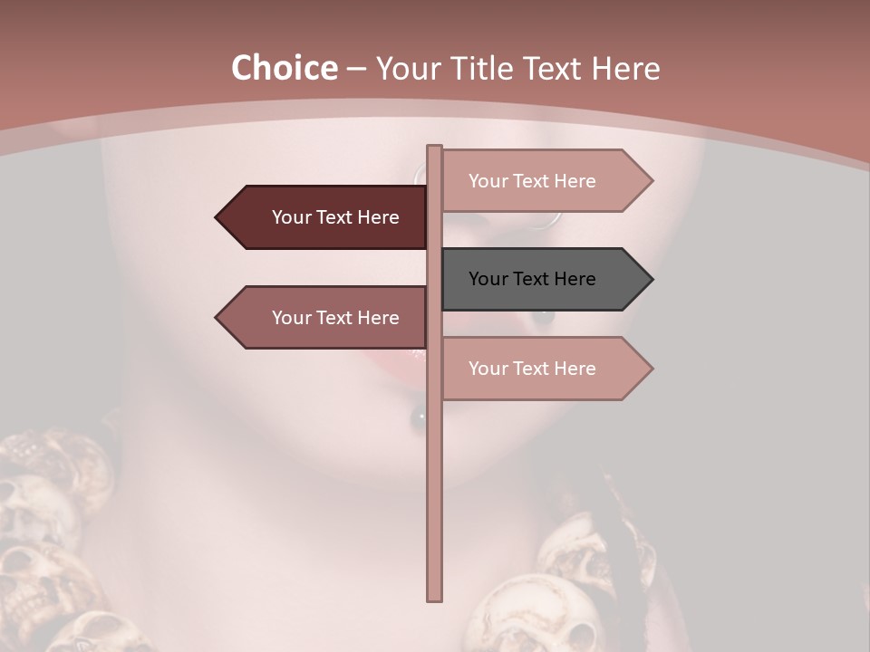 Pierced Woman PowerPoint Template