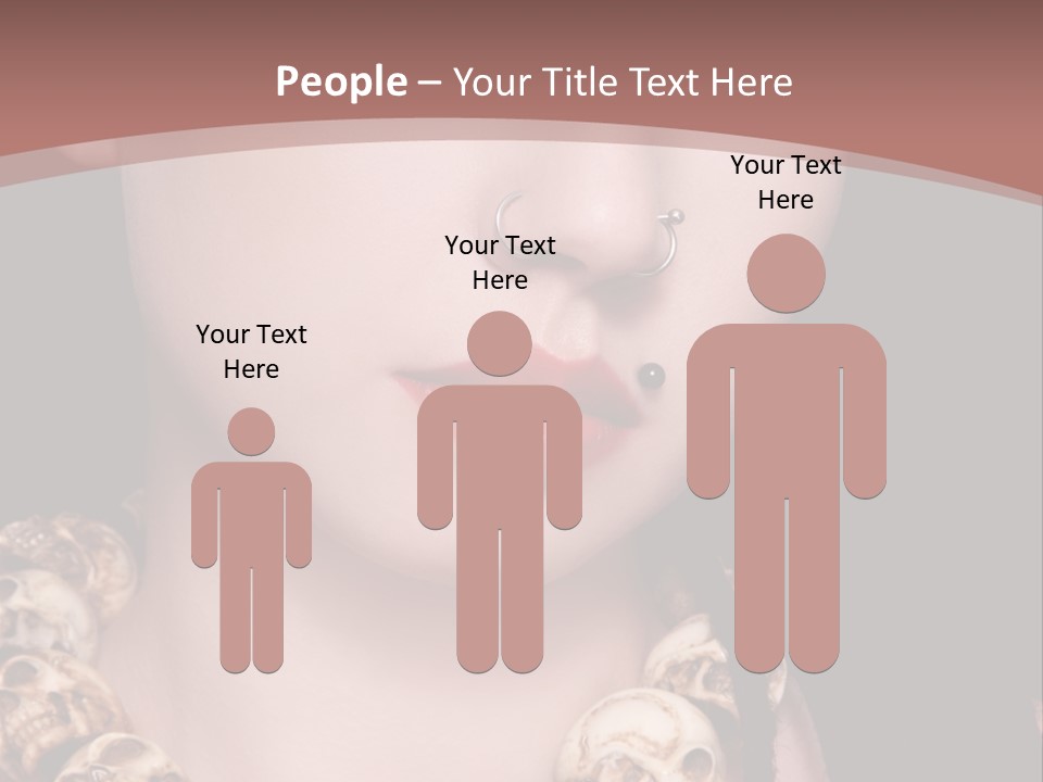 Pierced Woman PowerPoint Template