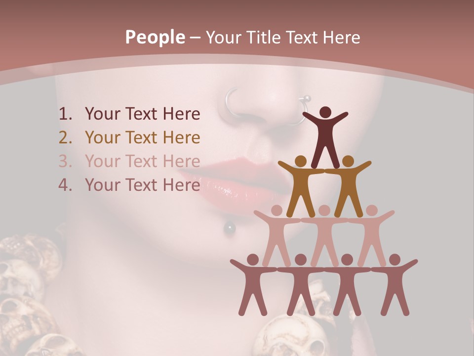 Pierced Woman PowerPoint Template