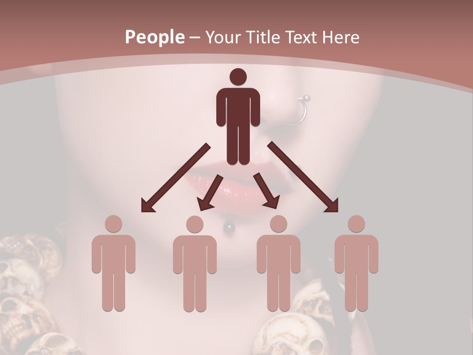 Pierced Woman PowerPoint Template