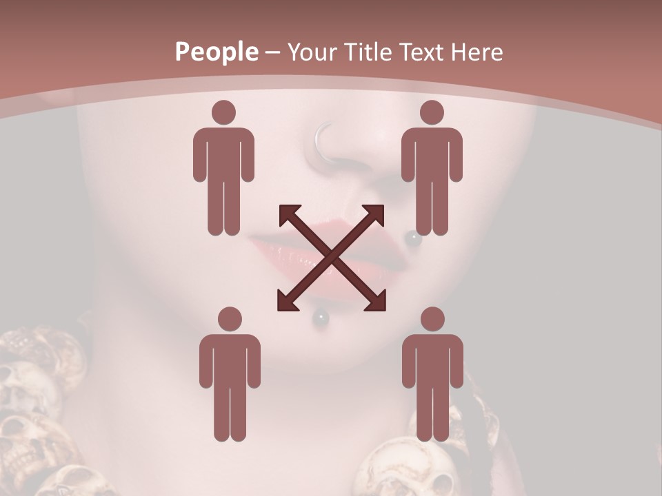 Pierced Woman PowerPoint Template