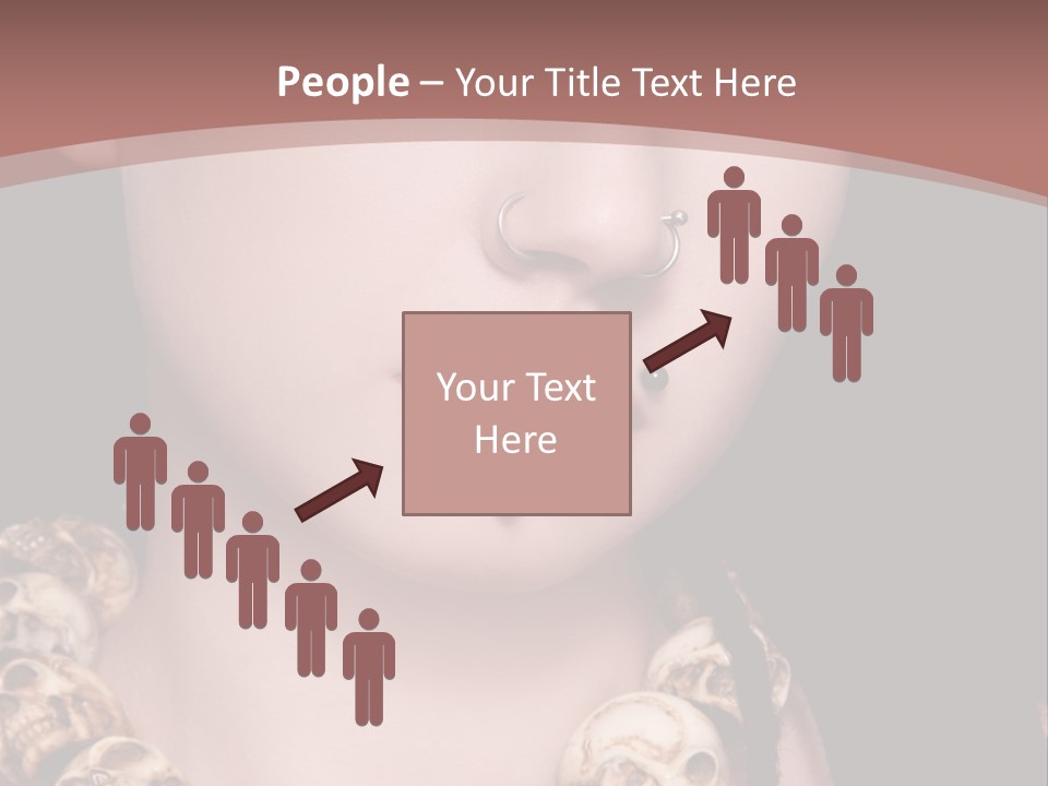 Pierced Woman PowerPoint Template
