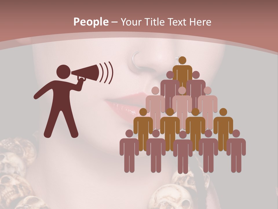 Pierced Woman PowerPoint Template