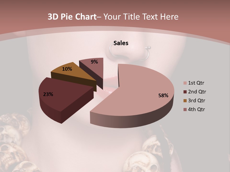 Pierced Woman PowerPoint Template