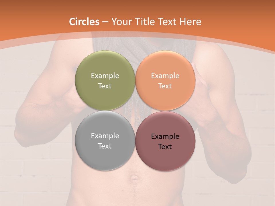 Scarf Male Model PowerPoint Template