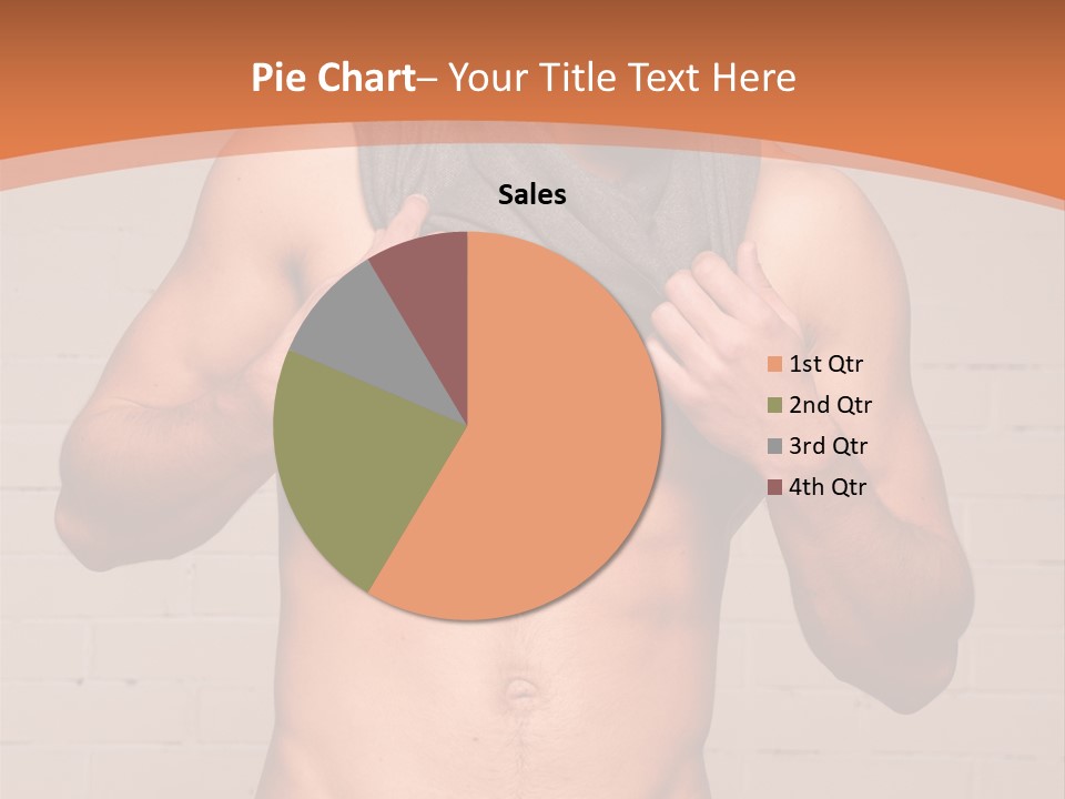 Scarf Male Model PowerPoint Template