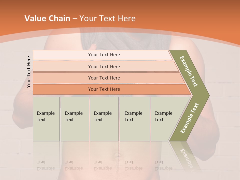 Scarf Male Model PowerPoint Template