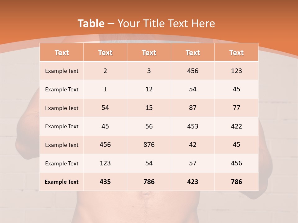 Scarf Male Model PowerPoint Template