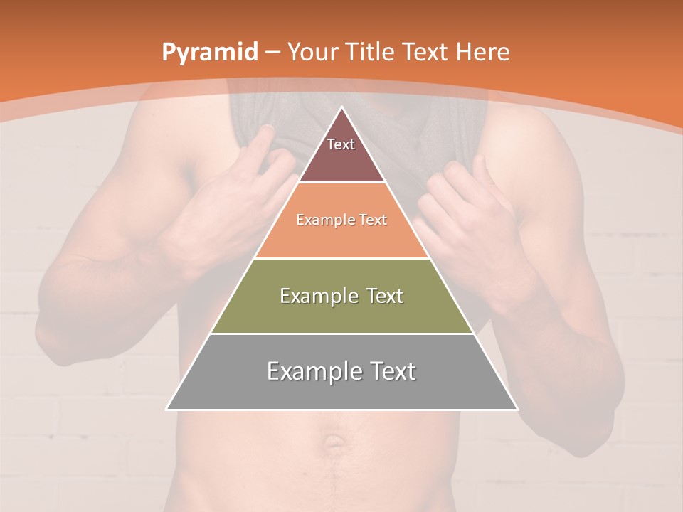 Scarf Male Model PowerPoint Template