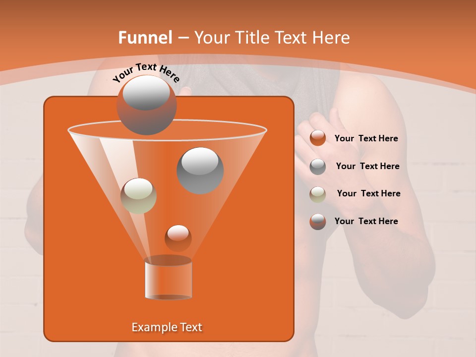 Scarf Male Model PowerPoint Template