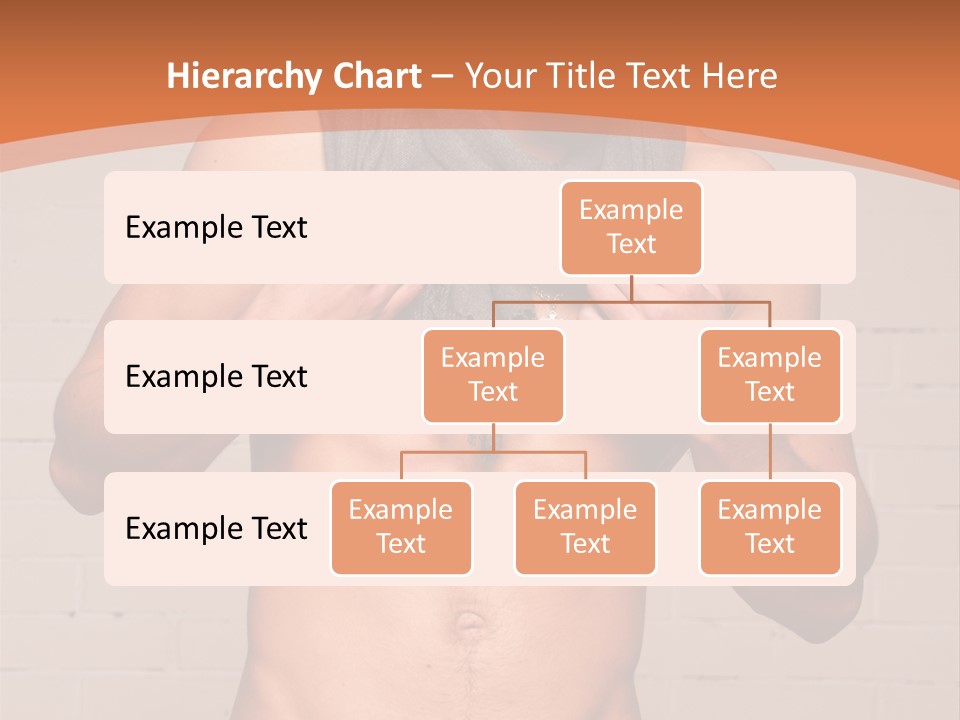 Scarf Male Model PowerPoint Template